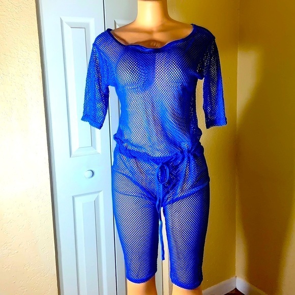 romper coverup mesh capri - Picture 8 of 11
